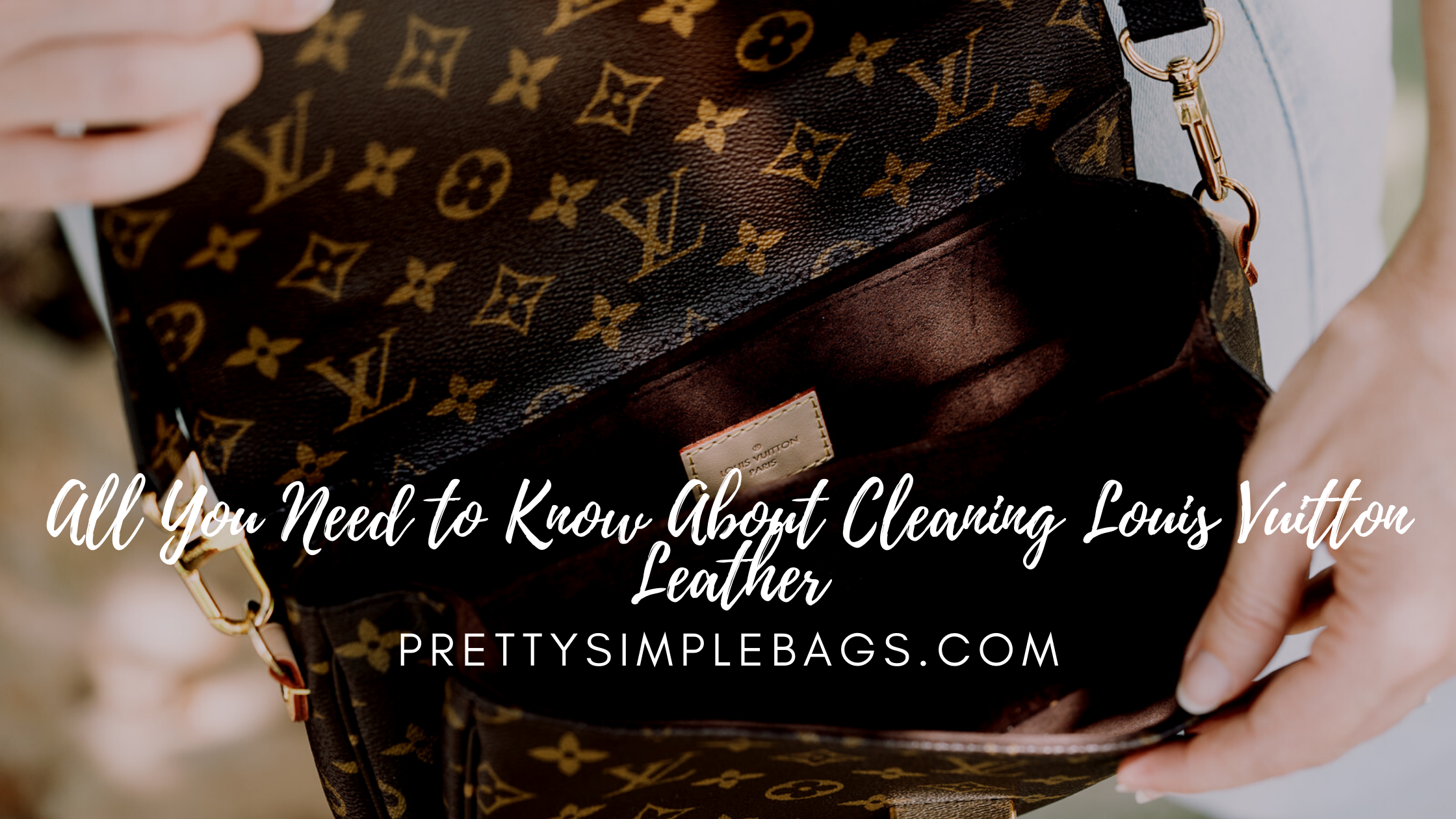 How to Clean Louis Vuitton Vachetta Leather Straps on Neverfull PM