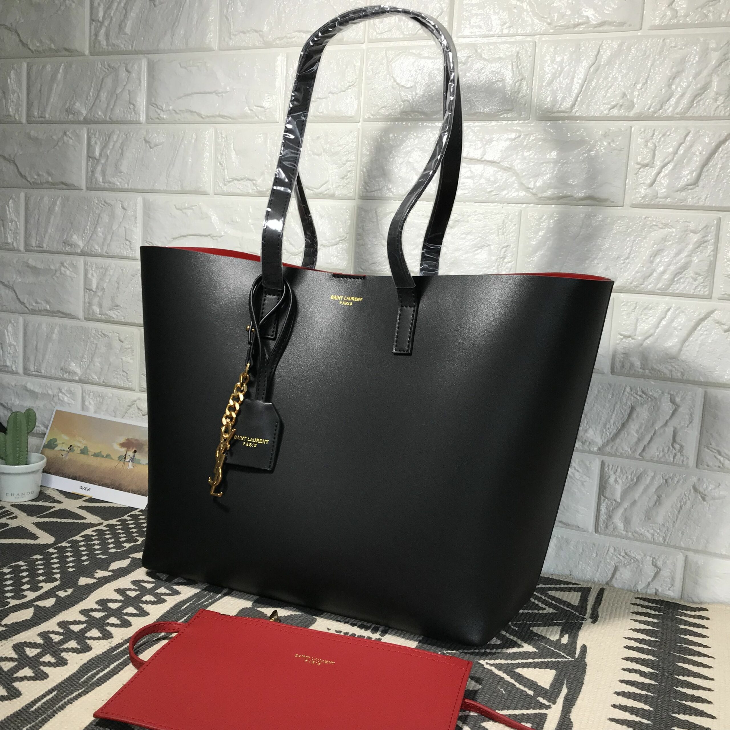 saint laurent shopper tote