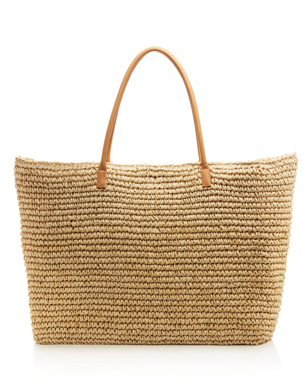 Aqua Large Woven Tote