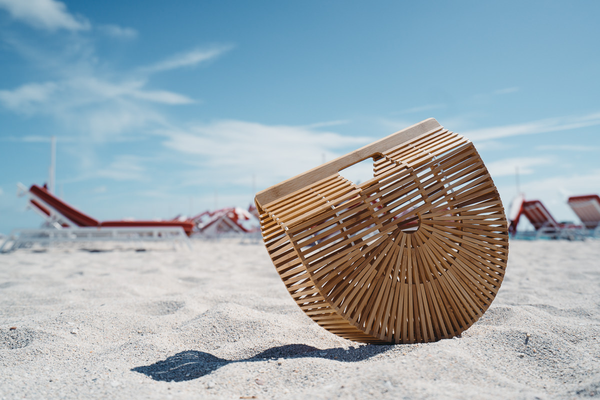 Ark Small Bamboo Clutch by Cult Gaia