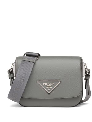 Black Logo Crossbody Bag by Prada