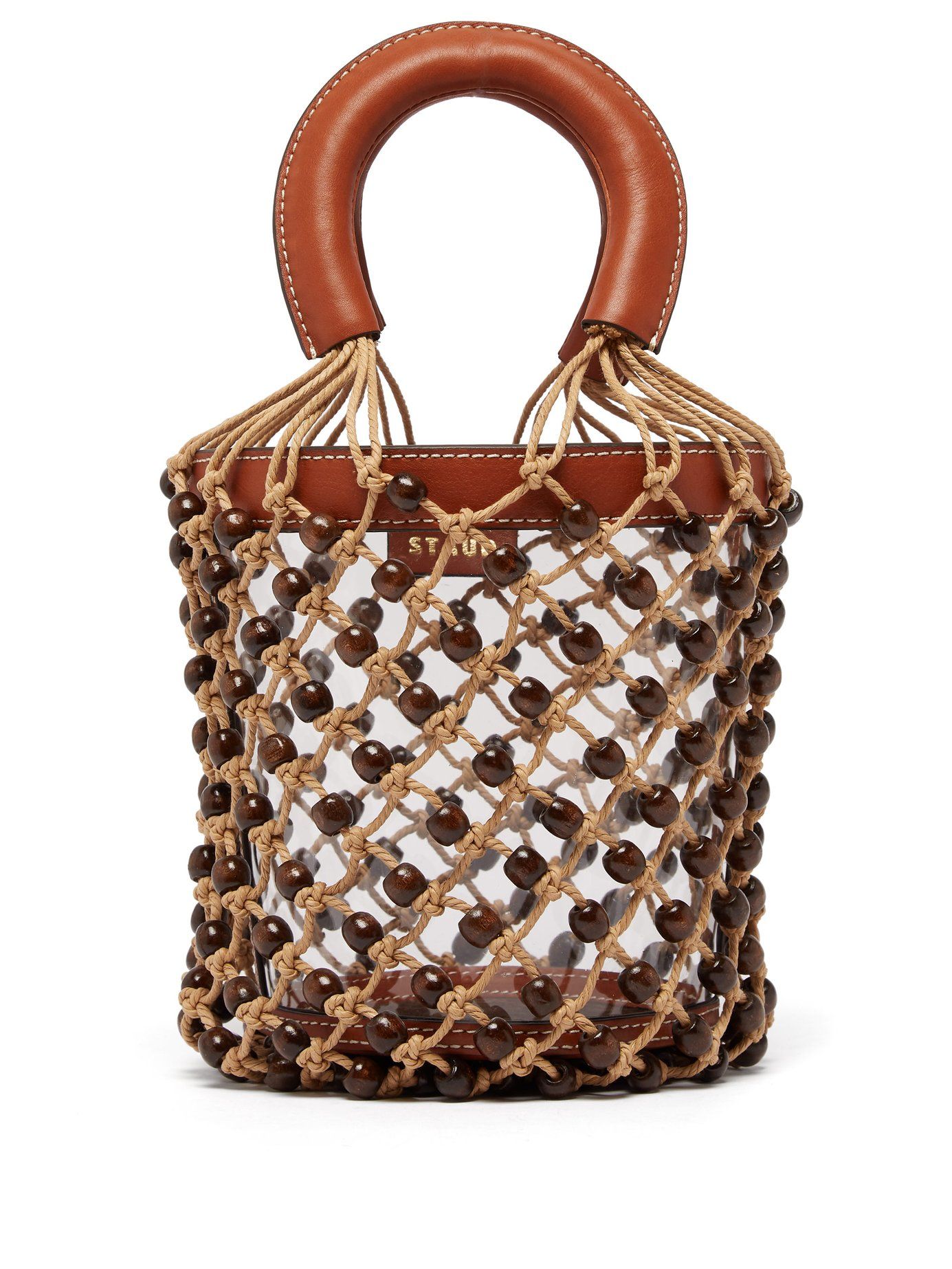 Macramé & PVC Bag by Staud Moreau