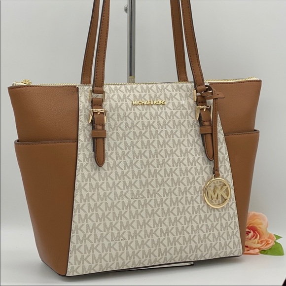 Michael Kors Charlotte Large Top Zip Tote Purse