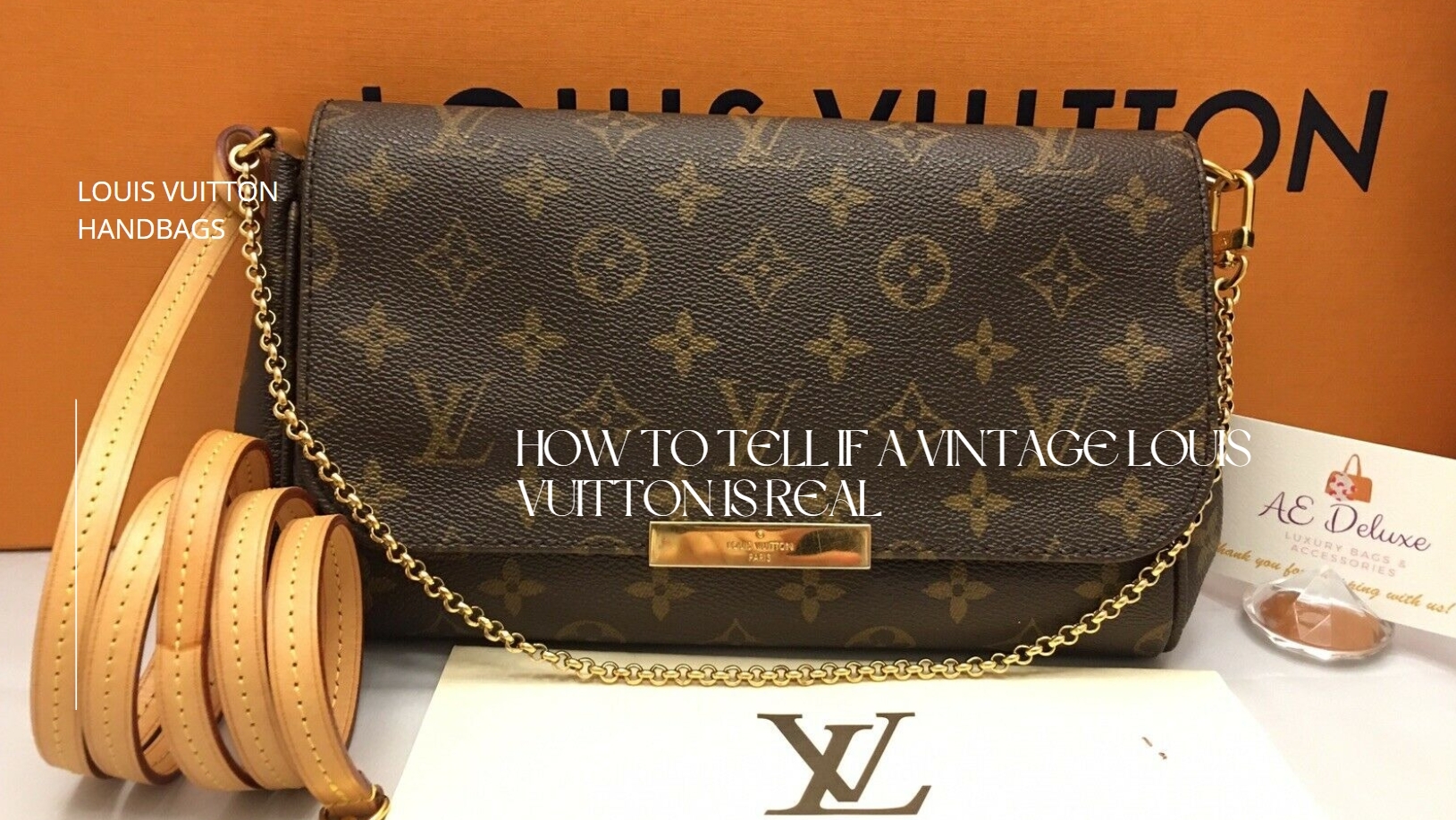 How Can You tell if a Louis Vuitton bag is Vintage?